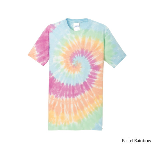 Promotional Mens Tie-Dye Shirts Pastel Rainbow